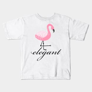 Elegant flamingo Kids T-Shirt